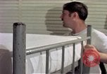 Image of airmen in trailer Diego Garcia Island Indian Ocean, 1979, second 45 stock footage video 65675055643