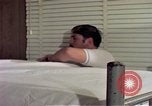 Image of airmen in trailer Diego Garcia Island Indian Ocean, 1979, second 48 stock footage video 65675055643