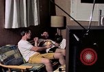 Image of airmen in trailer Diego Garcia Island Indian Ocean, 1979, second 52 stock footage video 65675055643