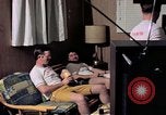 Image of airmen in trailer Diego Garcia Island Indian Ocean, 1979, second 57 stock footage video 65675055643