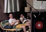 Image of airmen in trailer Diego Garcia Island Indian Ocean, 1979, second 61 stock footage video 65675055643