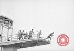 Image of diving stunts New York United States USA, 1958, second 53 stock footage video 65675055657