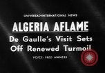 Image of Charles De Gaulle Algeria, 1960, second 1 stock footage video 65675055678