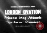 Image of premiere of Spartacus London England United Kingdom, 1960, second 1 stock footage video 65675055682