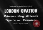 Image of premiere of Spartacus London England United Kingdom, 1960, second 3 stock footage video 65675055682