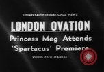 Image of premiere of Spartacus London England United Kingdom, 1960, second 4 stock footage video 65675055682