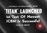 Image of Titan I maiden flight Cape Canaveral Florida USA, 1959, second 15 stock footage video 65675055756