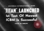 Image of Titan I maiden flight Cape Canaveral Florida USA, 1959, second 17 stock footage video 65675055756