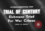 Image of Karl Adolf Eichmann trial Jerusalem Israel, 1961, second 1 stock footage video 65675055778