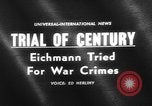 Image of Karl Adolf Eichmann trial Jerusalem Israel, 1961, second 3 stock footage video 65675055778