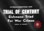 Image of Karl Adolf Eichmann trial Jerusalem Israel, 1961, second 5 stock footage video 65675055778
