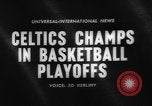 Image of basketball match Boston Massachusetts USA, 1961, second 3 stock footage video 65675055779
