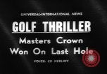 Image of Masters Tournament Georgia United States USA, 1961, second 5 stock footage video 65675055780