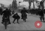 Image of motorcycle skiing Czechoslovakia, 1960, second 50 stock footage video 65675055786
