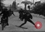 Image of motorcycle skiing Czechoslovakia, 1960, second 52 stock footage video 65675055786