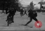 Image of motorcycle skiing Czechoslovakia, 1960, second 53 stock footage video 65675055786