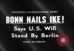 Image of Dwight D Eisenhower Bonn Germany, 1959, second 3 stock footage video 65675055799