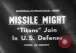 Standbild Rakete Titan Denver Colorado USA, 1962, aus Sekunde 5 historischem Filmmaterial Videoclip 65675055844