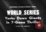 Image of 1962 World Series Baseball Championship San Francisco California USA, 1962, second 3 stock footage video 65675055856