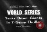 Image of 1962 World Series Baseball Championship San Francisco California USA, 1962, second 4 stock footage video 65675055856