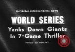 Image of 1962 World Series Baseball Championship San Francisco California USA, 1962, second 5 stock footage video 65675055856