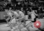Immagine di Pista coperta campo e soddisfare California United States USA, 1962, secondo 43 filmato di repertorio 65675055885