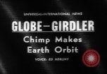 Image of chimpanzee Enos orbits the earth Cape Canaveral Florida USA, 1961, second 4 stock footage video 65675055893
