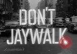 Image of accidents due to jaywalking United States USA, 1961, second 26 stock footage video 65675055897