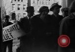 Image of unemployed demonstrators in Great Depression Trenton New Jersey USA, 1936, second 9 stock footage video 65675055902