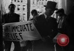 Image of unemployed demonstrators in Great Depression Trenton New Jersey USA, 1936, second 10 stock footage video 65675055902
