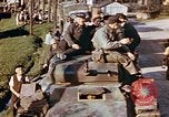 Image of German prisoners under American guard Wiesbaden Germany, 1945, second 6 stock footage video 65675055932