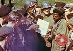 Image of German prisoners under American guard Wiesbaden Germany, 1945, second 48 stock footage video 65675055932