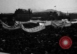 Image of civilians gathered for rally Japan, 1948, second 4 stock footage video 65675055993