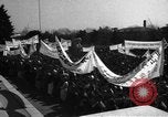 Image of civilians gathered for rally Japan, 1948, second 13 stock footage video 65675055993