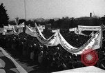 Image of civilians gathered for rally Japan, 1948, second 14 stock footage video 65675055993