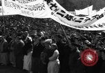 Image of civilians gathered for rally Japan, 1948, second 17 stock footage video 65675055993