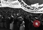 Image of civilians gathered for rally Japan, 1948, second 18 stock footage video 65675055993