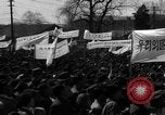Image of civilians gathered for rally Japan, 1948, second 21 stock footage video 65675055993