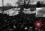Image of civilians gathered for rally Japan, 1948, second 24 stock footage video 65675055993