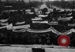 Image of civilians gathered for rally Japan, 1948, second 33 stock footage video 65675055993