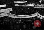 Image of civilians gathered for rally Japan, 1948, second 37 stock footage video 65675055993