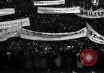 Image of civilians gathered for rally Japan, 1948, second 39 stock footage video 65675055993