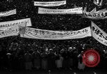 Image of civilians gathered for rally Japan, 1948, second 42 stock footage video 65675055993
