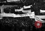 Image of civilians gathered for rally Japan, 1948, second 49 stock footage video 65675055993