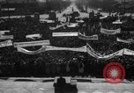 Image of civilians gathered for rally Japan, 1948, second 57 stock footage video 65675055993