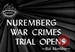 Image of war crime trials Nuremberg Germany, 1945, second 1 stock footage video 65675056154