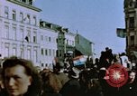 Image of civilians in street square Luxembourg, 1945, second 19 stock footage video 65675056170