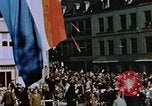 Image of civilians in street square Luxembourg, 1945, second 35 stock footage video 65675056170