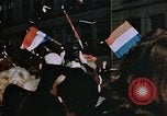 Image of civilians in street square Luxembourg, 1945, second 38 stock footage video 65675056170