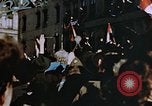Image of civilians in street square Luxembourg, 1945, second 41 stock footage video 65675056170